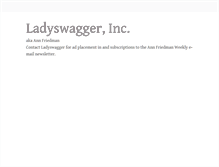 Tablet Screenshot of ladyswagger.com